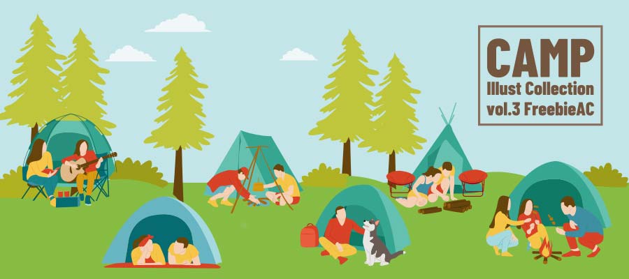 キャンプイラストコレクション vol.3