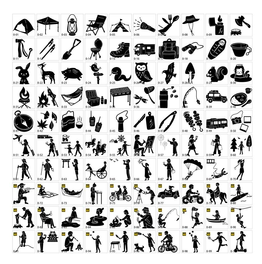 Travel/outdoor silhouette