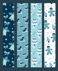 คอลเลกชันภาพประกอบรูปแบบฤดูหนาว