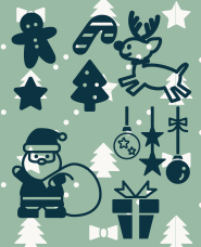 christmas silhouette