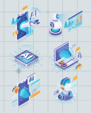 AIのアイソメトリックイラストコレクション