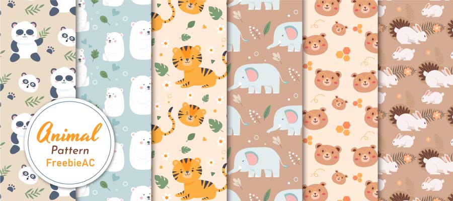 動物イラストパターン