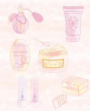 スキンケアイラスト
