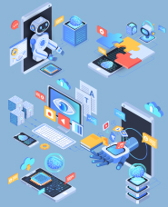 AI isometric illustration collection