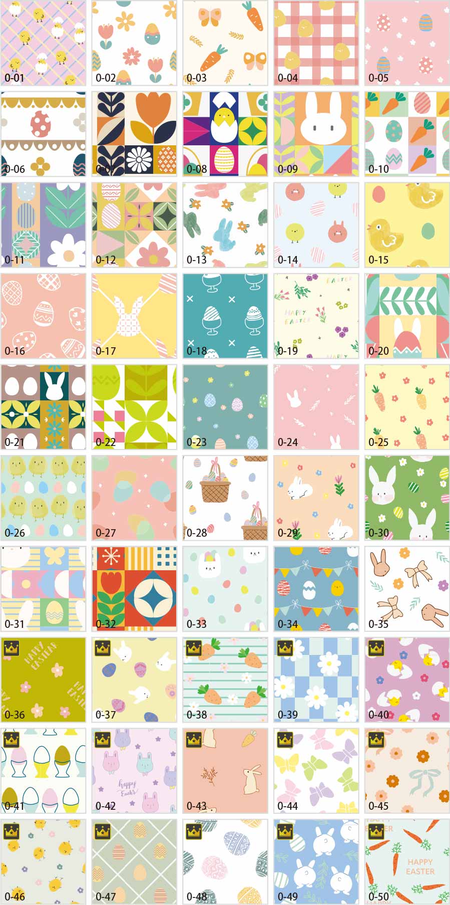 イースターパターンイラスト