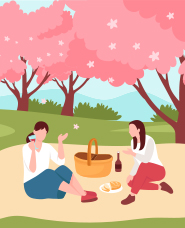 お花見イラストコレクション