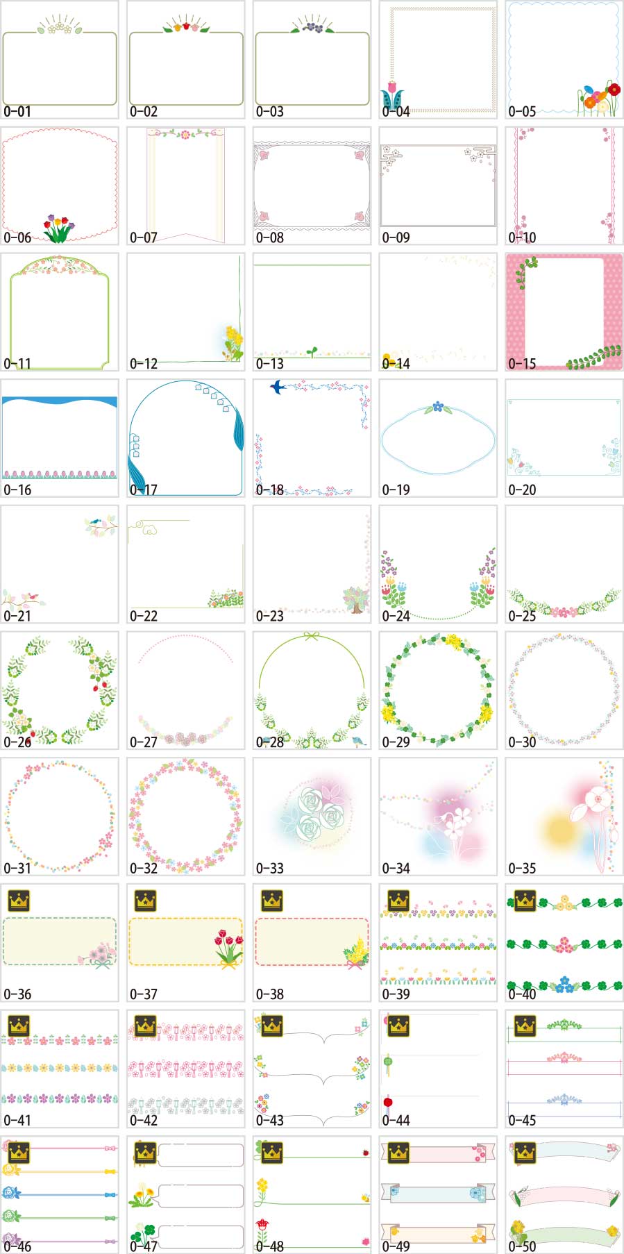 Minh họa khung cắm hoa mùa xuân