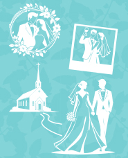 ウェディングシルエット