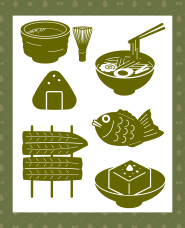 日本食シルエット