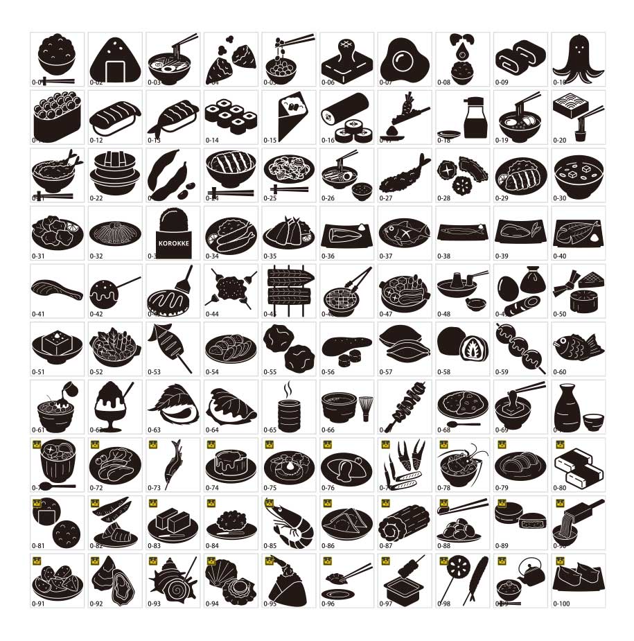 日本食シルエット