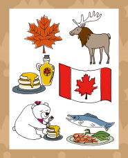 カナダ紹介イラスト