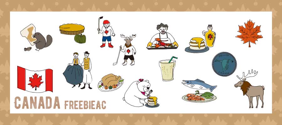 カナダ紹介イラスト