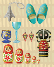 世界のお土産イラスト