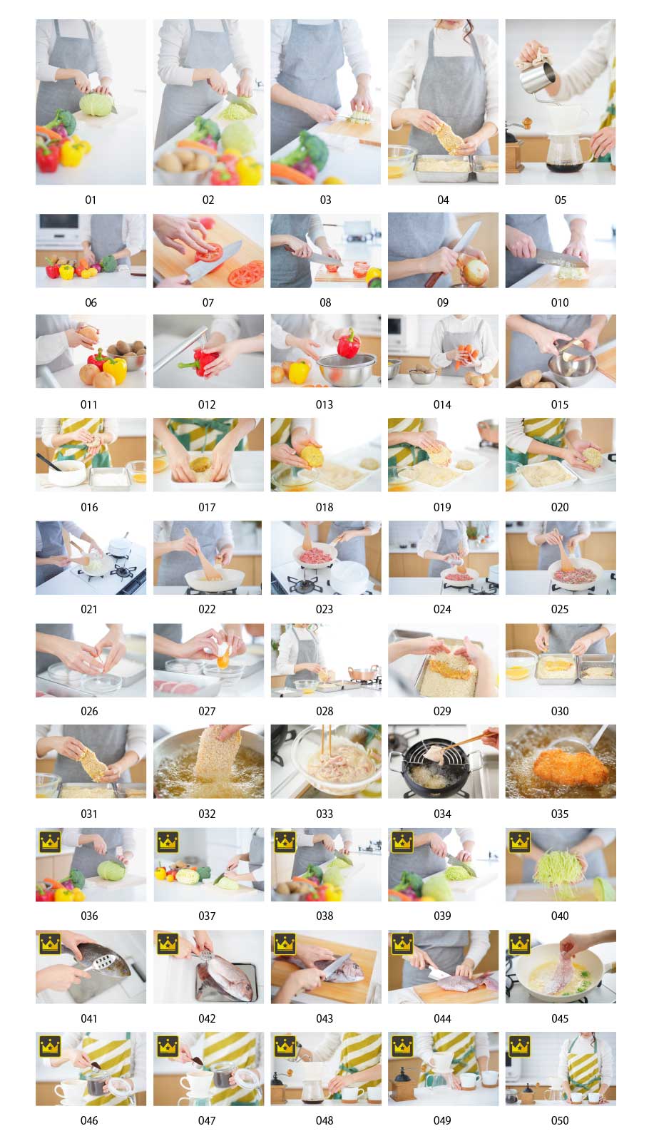 Ảnh chụp bàn tay nấu ăn