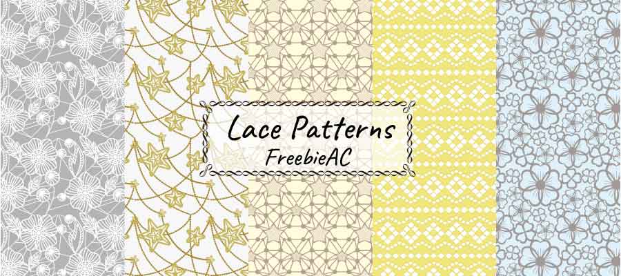 レース柄パターンイラスト