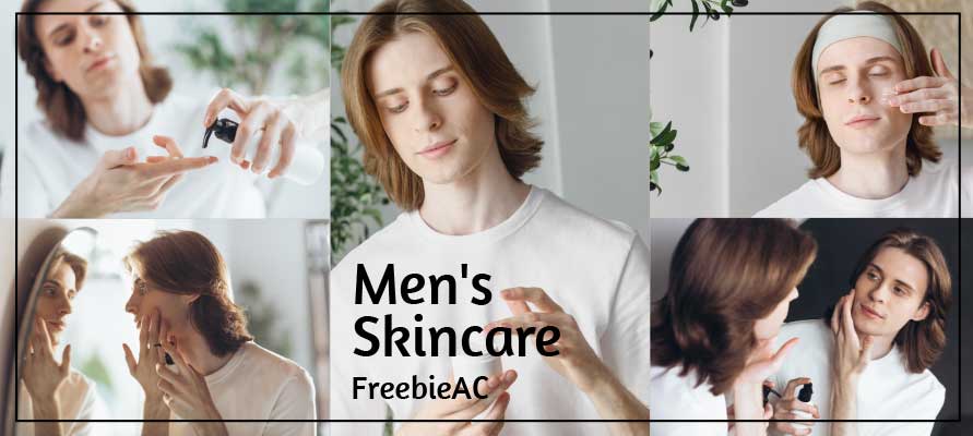 男性のスキンケアの写真